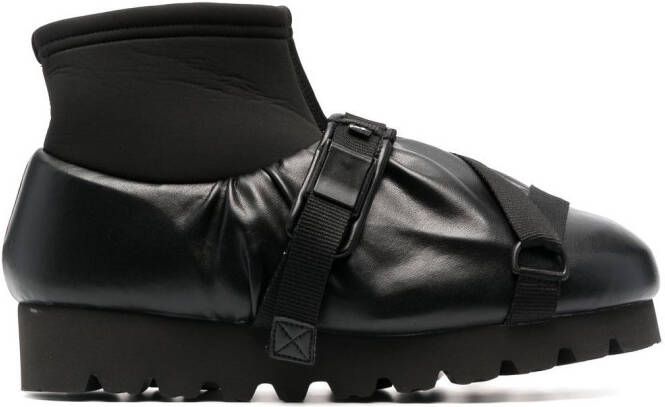 YUME Camp buckled sneakers Black