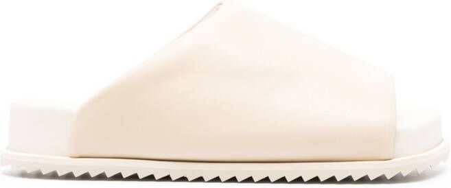 YUME open-toe slip-on slides Neutrals