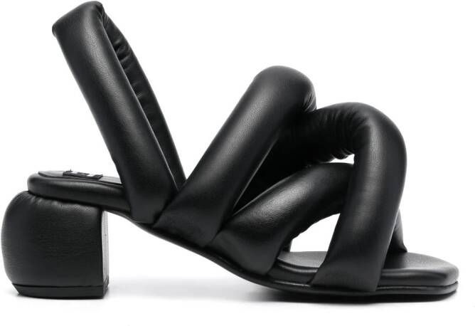 YUME x Henrik Vibskov sausage heel sandals Black