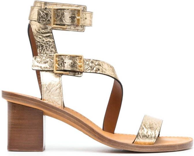 Zadig&Voltaire Cecilia Caprese 60mm sandals Gold