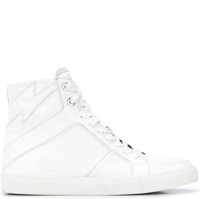 Zadig&Voltaire High Flash lace-up sneakers White