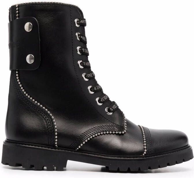 Zadig&Voltaire Joe lace-up ankle boots Black