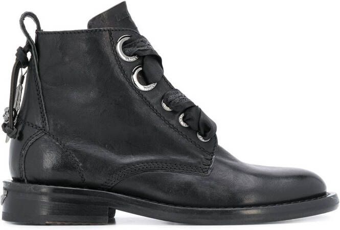 Zadig&Voltaire lace-up 30mm ankle boots Black