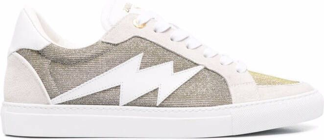 Zadig&Voltaire side logo-patch sneakers Grey