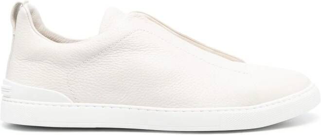 Zegna Triple Stitch low-top sneakers Neutrals