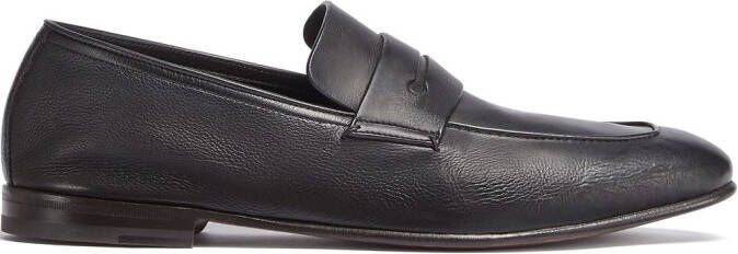 Zegna L'Asola leather loafers Black