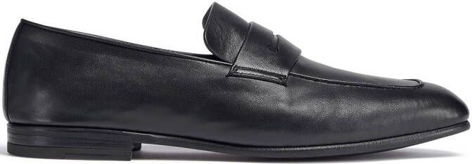 Zegna L'Asola leather loafers Black