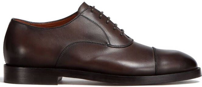 Zegna Torino leather Oxford shoes Brown