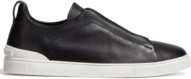 Zegna Triple Stitch Secondskin sneakers Black