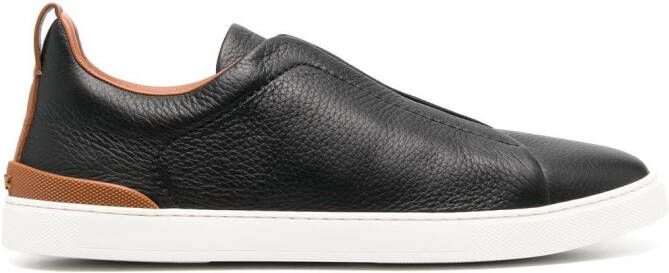 Zegna Triple Stitch low-top sneakers Blue