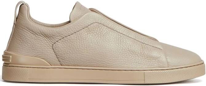 Zegna Triple Stitch low-top sneakers Neutrals