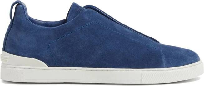 Zegna Triple Stitch™ suede sneakers Blue