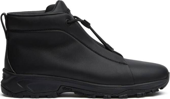 Zegna Triple Stitch Vetta leather sneakers Black