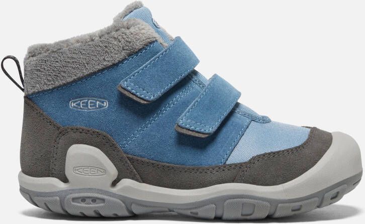 Keen Big Kids' Knotch Double Strap Chukka Shoes Size 3 In Magnet Blue Shadow