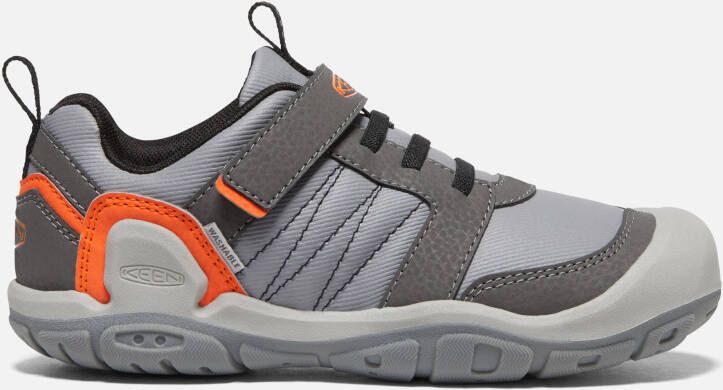 Keen Big Kids' Knotch Peak Sneaker Shoes Size 6 In Magnet Safety Orange