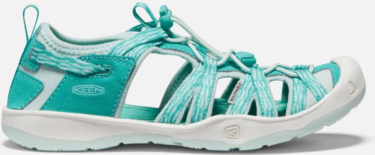 Keen Big Kids' Moxie Sandals Size 4 In Waterfall Blue Glass
