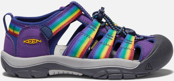 Keen Big Kids' Newport H2 Sandals Size 3 In Multi Tillandsia Purple