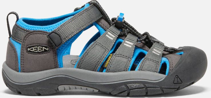 Keen Big Kids' Newport H2 Sandals Size 5 In Magnet Brilliant Blue