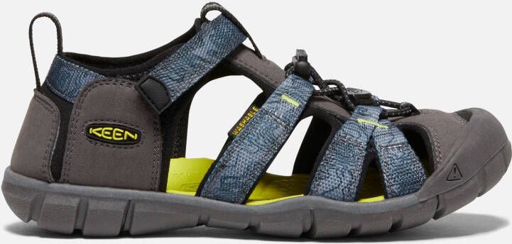 Keen Big Kids' Seacamp II CNX Sandals Size 3 In Magnet Evening Primrose