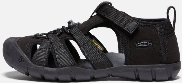 Keen Big Kids' Seacamp II CNX Sandals Size 5 In Black Grey