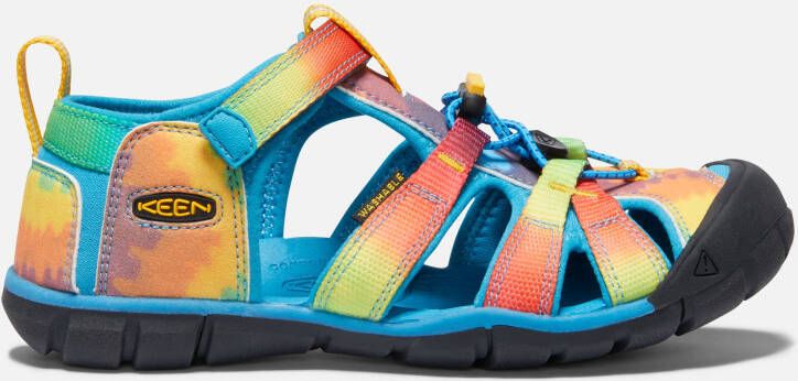 Keen Big Kids' Seacamp II CNX Sandals Size 7 In Vivid Blue Original Tie Dye