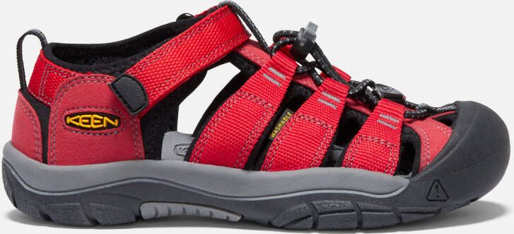 Keen Big Kids' Water Shoes Newport H2 Sandals 2 Ribbon Red Gargoyle