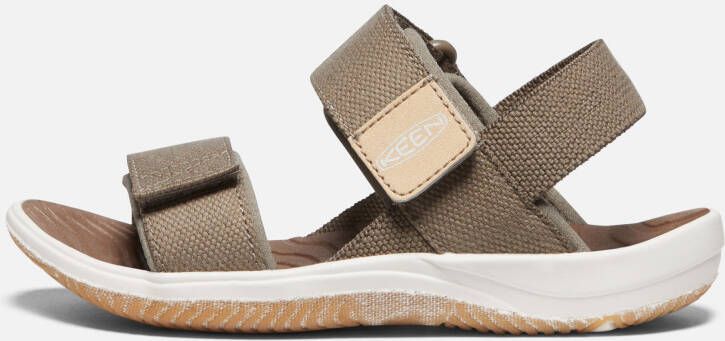 Keen Little Kids' Elle Backstrap Sandals Size 12 In Brindle Star White