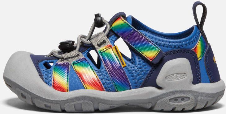 Keen Little Kids' Knotch Creek Sandals Size 13 In Bright Cobalt Rainbow Tie Dye