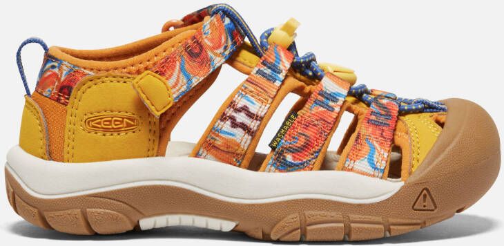 Keen Little Kids' Newport X Outdoor Afro Sandals Size 11 In Orange Peel Yellow