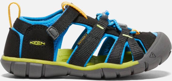 Keen Little Kids' Seacamp II CNX Sandals Size 10 In Black Brilliant Blue