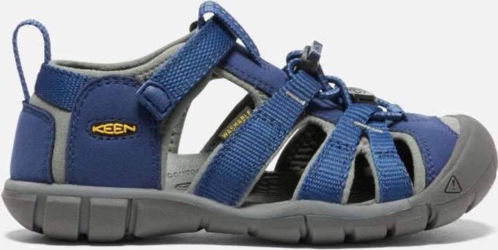Keen Little Kids' Seacamp II CNX Sandals Size 13 In Blue Depths Gargoyle