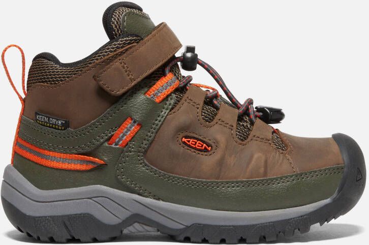 Keen Little Kids Waterproof' Targhee Waterproof Boot Shoes Size 13 In Dark Earth Forest Night