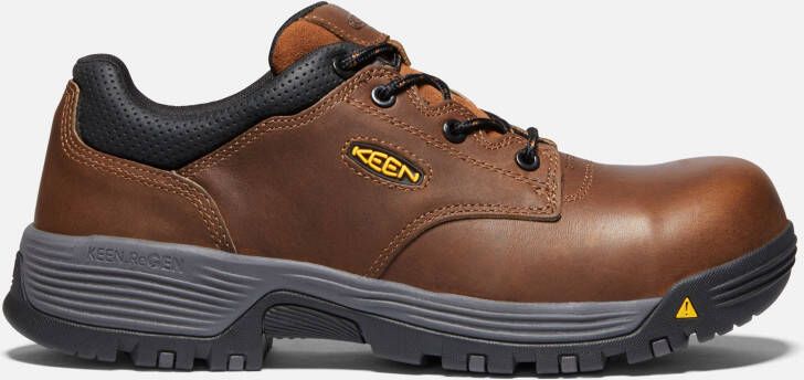 Keen Men's Chicago Oxford (Carbon-Fiber Toe) Shoes Size 7.5 Wide In Tobacco Black