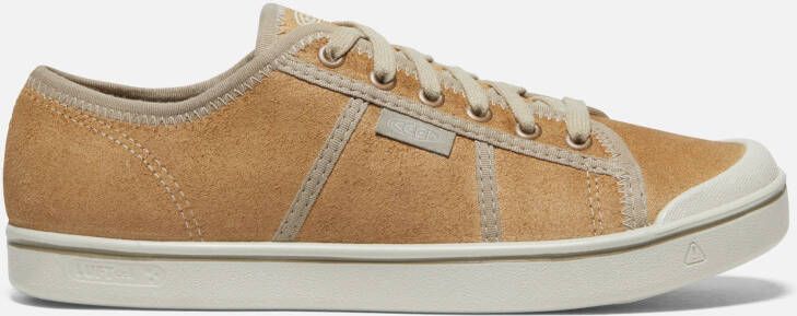 Keen Men's Eldon Harvest Leather Sneaker Shoes Size 10.5 In Beige Silver Birch