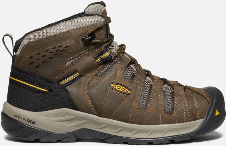 Keen Men's Flint II Boot (Steel Toe) Size 10.5 Wide In Cascade Brown Golden Rod
