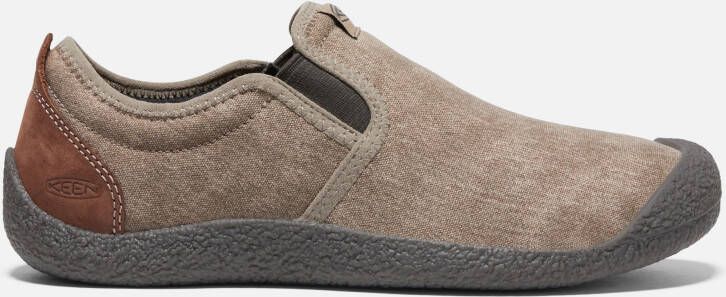 Keen Men's Howser Canvas Slip-On Shoes Size 10.5 In Timberwolf Bison