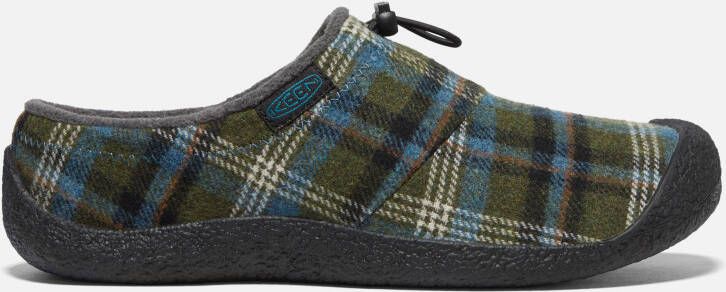Keen Men's Howser III Slide Shoes Size 10.5 In Green Plaid Black