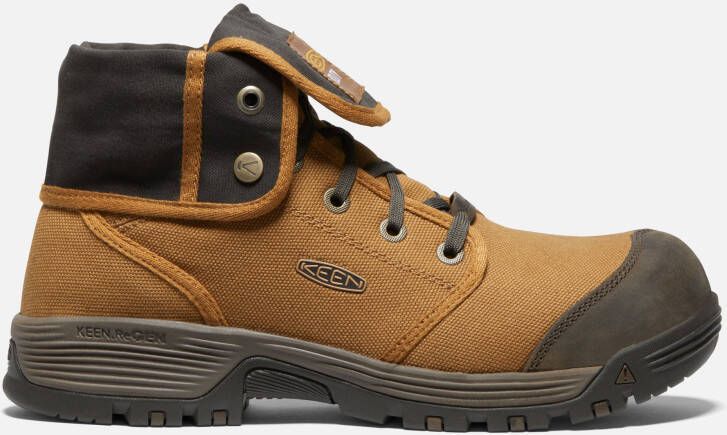 Keen Men's Roswell Mid (Carbon-Fiber Toe) Boots Size 10.5 Wide In Almond Black Olive