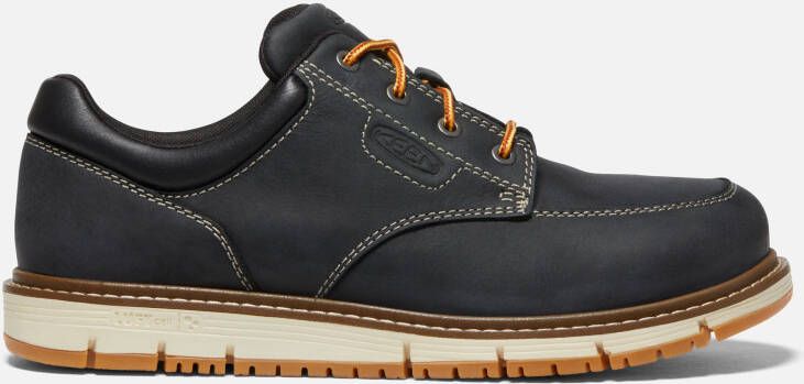 Keen Men's San Jose Oxford (Aluminum Toe) Shoes Size 11.5 Wide In Black Off White