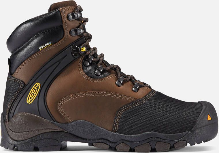 Keen Men's Steel Toe Boot Louisville 6" Met 10.5 Wide Slate Black
