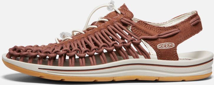 Keen Men's Uneek Canvas Sandals Size 11.5 In Tortoise Shell Birch