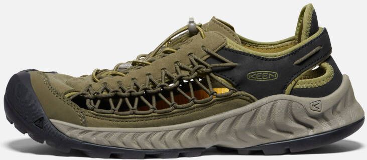 Keen Men's Uneek Nxis Shoes Size 11.5 In Dark Olive Olive Drab