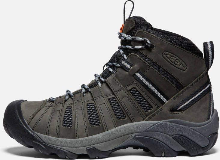 Keen Men's Voyageur Mid Boots Size 10.5 In Steel Grey Scarlet Ibis