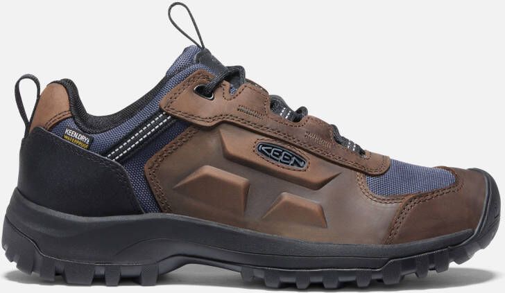 Keen Men's Waterproof Basin Ridge Shoe Size 11.5 In Coffee Bean Blue Nights