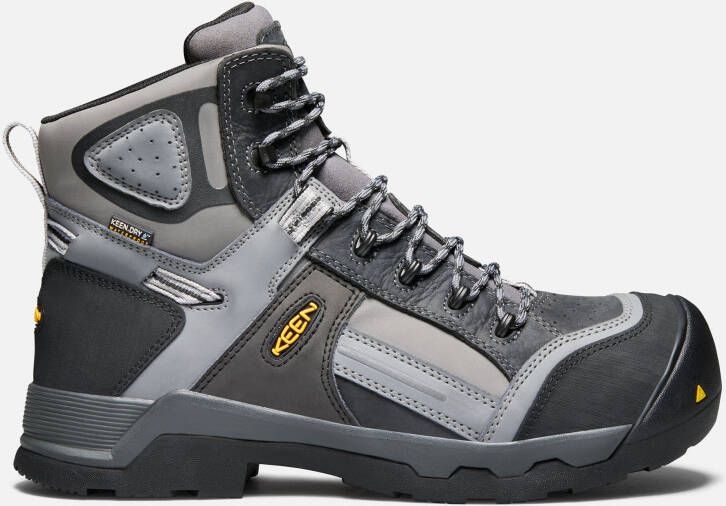 Keen Men's Waterproof Davenport 6" Insulated Boot (Composite Toe) Size 15 In Magnet Steel Grey