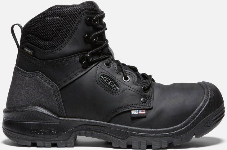 Keen Men's Waterproof Independence 6" Boot (Soft Toe) Size 10.5 Wide In Black