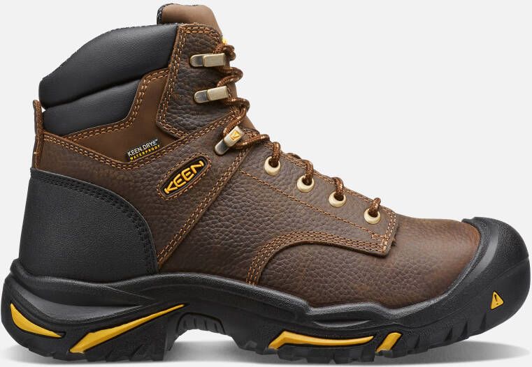 Keen Men's Waterproof Mt Vernon 6" Boot (Soft Toe) Size 10.5 Wide In Cascade Brown