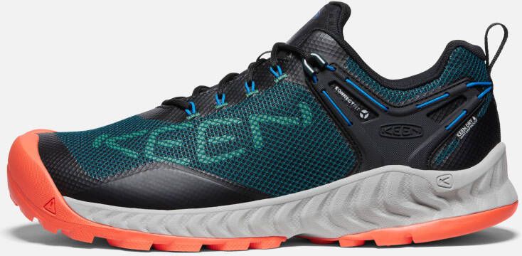 Keen Men's Waterproof Nxis Evo Shoe Size 10.5 In Sea Moss Scarlet Ibis