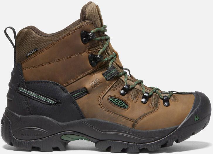 Keen Men's Waterproof Pittsburgh Energy 6" Boot (Soft Toe) Size 10.5 Wide In Cascade Brown Greener Pastures