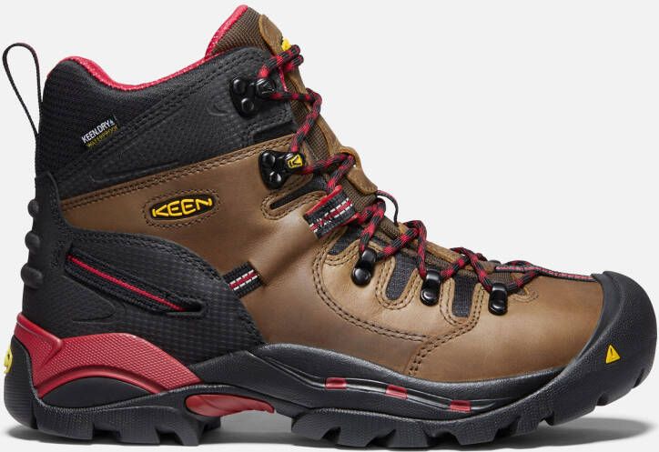 Keen Men's Waterproof Pittsburgh 6" Boot (Steel Toe) Size 7.5 In Bison